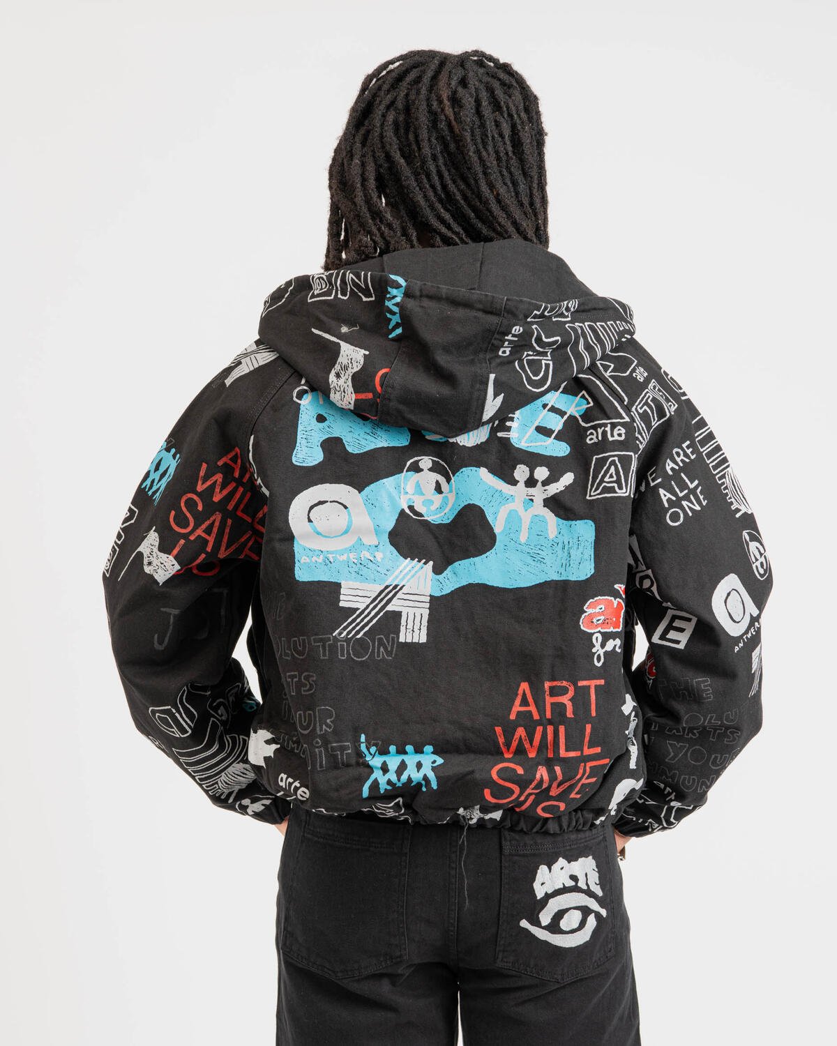 Arte Antwerp Art Saves Jacket | AW25-146J-BLK | AFEW STORE